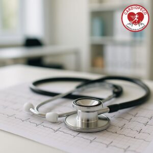 Riesgo quirurgico con electrocardiograma informado - ECG con informe.