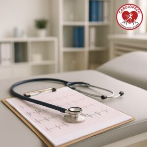 ECG con informe cardiologico